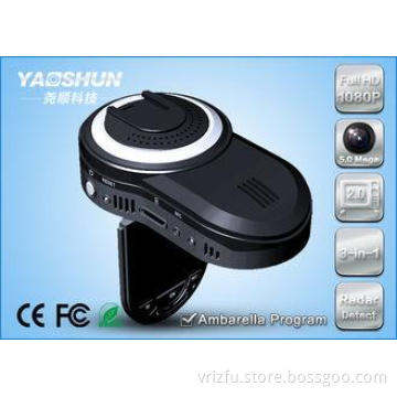 Ambarella Chip Night Vision Car DVR GPS Full HD 1080P Radar